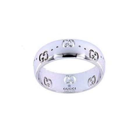 gucci anello icon oro bianco 14|Gucci Anello Icon .